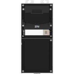Détails visibles de Interphone IP vidéo modulaire noir avec caméra pour Platines de rue