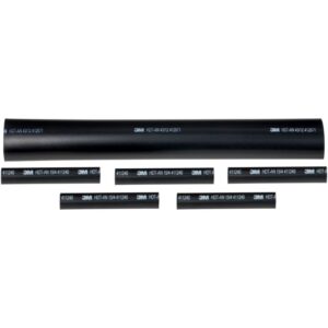 Kit de jonction thermorétractable 0,6 1 kV avec manchon noir et tubes thermorétractables