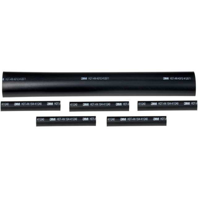 3M Kit jonction thermorétractable 91 AH 24 N Kit de jonction thermorétractable noir pour câbles 0,6 1 kV avec gaine principale et tubes secondaires