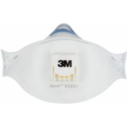 Masque anti-particules Aura 9322+ avec valve, configuration visible