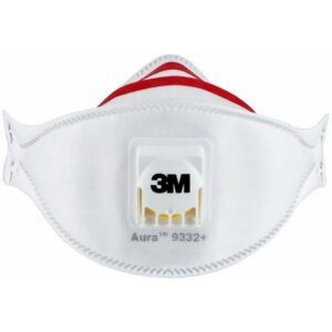 3M - Masque anti-particules confortable 3M? Aura? série 9332+ avec valve Cool Flow?