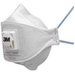 Masque antipoussière Aura FFP3 sans valve, configuration visible