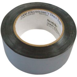 Ruban adhésif électricien gris 50 mm x 46 m, en Polyvinylchloride (PVC)