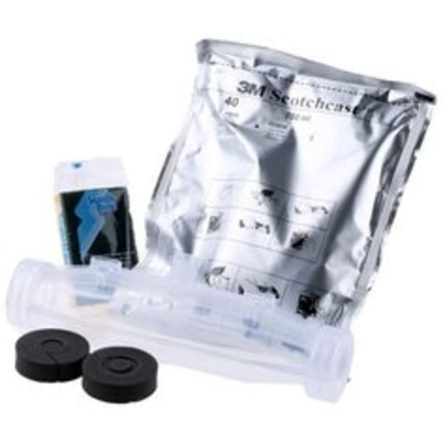 3M Kit de jonction résine coulée Kit de jonction résine coulée 0,6 1 kV pour câbles 4x 70 120 mm² avec sachet résine et accessoires