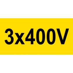 4K (W.M.H.) - Autocollant 3x400V 70x35mm - 3X400V