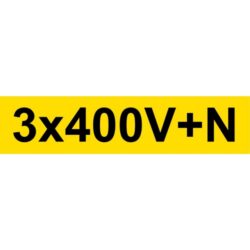 4K (W.M.H.) - Autocollant 3x400V+N 130x30mm - 3X400VNG