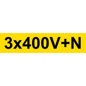 4K (W.M.H.) - Autocollant 3x400V+N 130x30mm - 3X400VNG