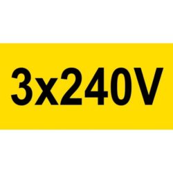 4K (W.M.H.) - Autocollant PVC 3x240V 70x35mm - 3X240V