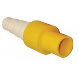 Raccord tuyau condensat souple jaune pour diamètre 14 à 20 mm