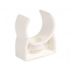 Clip de fixation en plastique blanc pour tuyau ou gaine de climatisation