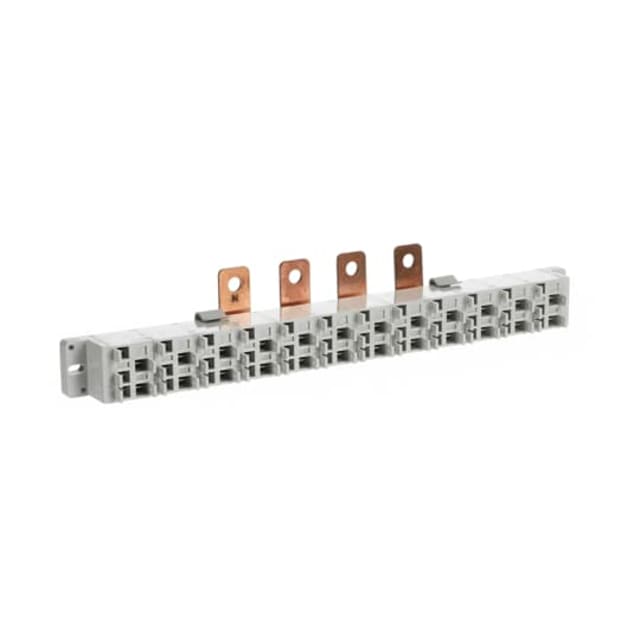 ABB Répartiteur System pro E energy L M UNICLI Répartiteur modulaire gris avec bornes et languettes cuivrées pour tableau électrique