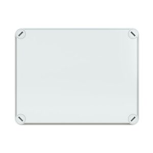 Boîte de dérivation rectangulaire blanche IP55 160x137x77 avec vis d angle apparentes