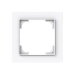 Cadre de finition simple blanc, configuration visible
