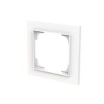 ABB - Cadre de finition 1 gang studio blanc mat - Busch-art linear - 2CKA001754A4842 – Image 2