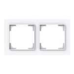 ABB - Cadre de finition 2 gang blanc de studio - Busch-art linear - 2CKA001754A4849 – Image 2