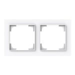 ABB - Cadre de finition 2 gang blanc de studio - Busch-art linear - 2CKA001754A4849