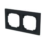 ABB - Cadre de finition 2 gang noir mat - Busch-art linear - 2CKA001754A4852 – Image 3