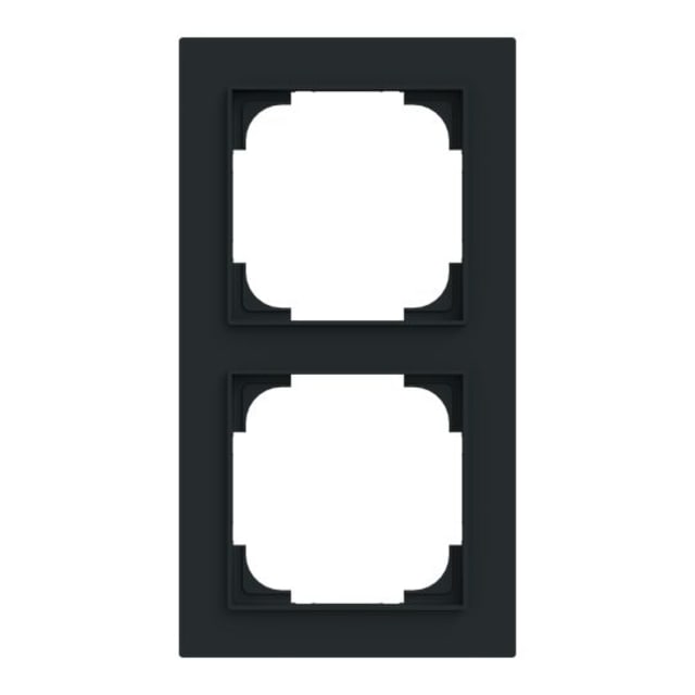 ABB - Cadre de finition 2 gang noir mat - Busch-art linear - 2CKA001754A4852 ABB - Cadre de finition 2 gang noir mat - Busch-art linear - 2CKA001754A4852