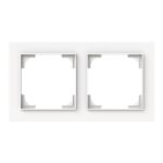 ABB - Cadre de finition 2 gang studio blanc mat - Busch-art linear - 2CKA001754A4850
