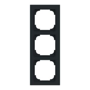 ABB - Cadre de finition 3 gang noir mat - Busch-art linear - 2CKA001754A4860