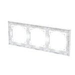ABB - Cadre de finition 3 gang studio blanc - Busch-art linear - 2CKA001754A4857 – Image 4