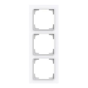 ABB - Cadre de finition 3 gang studio blanc - Busch-art linear - 2CKA001754A4857