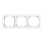 ABB - Cadre de finition 3 gang studio blanc mat - Busch-art linear - 2CKA001754A4858 – Image 2