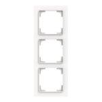 ABB - Cadre de finition 3 gang studio blanc mat - Busch-art linear - 2CKA001754A4858