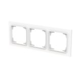 ABB - Cadre de finition 3 gang studio blanc mat - Busch-art linear - 2CKA001754A4858 – Image 3