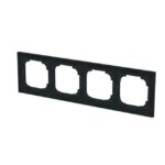 ABB - Cadre de finition 4 gang noir mat - Busch-art linear - 2CKA001754A4868 – Image 4