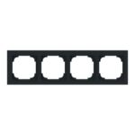 ABB - Cadre de finition 4 gang noir mat - Busch-art linear - 2CKA001754A4868 – Image 5