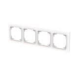 ABB - Cadre de finition 4 gang studio blanc - Busch-art linear - 2CKA001754A4865 – Image 3
