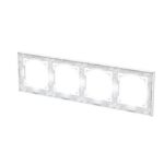 ABB - Cadre de finition 4 gang studio blanc - Busch-art linear - 2CKA001754A4865 – Image 4