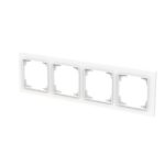 ABB - Cadre de finition 4 gang studio blanc mat - Busch-art linear - 2CKA001754A4866 – Image 3