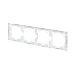 ABB - Cadre de finition 4 gang studio blanc mat - Busch-art linear - 2CKA001754A4866 – Image 4