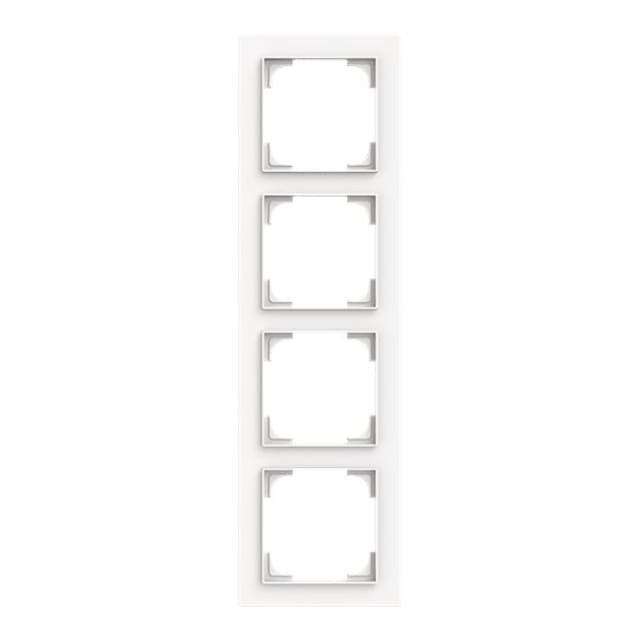ABB - Cadre de finition 4 gang studio blanc mat - Busch-art linear - 2CKA001754A4866 ABB - Cadre de finition 4 gang studio blanc mat - Busch-art linear - 2CKA001754A4866