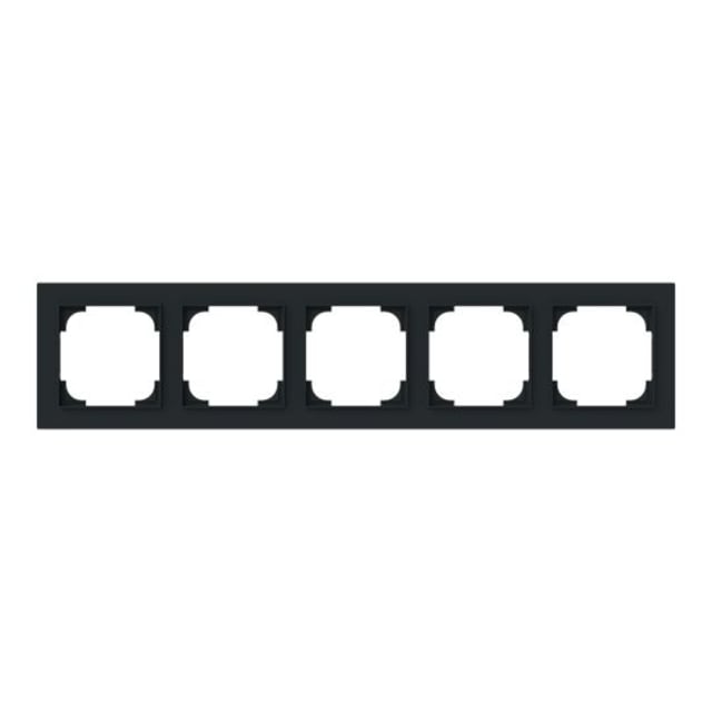 ABB - Cadre de finition 5 gang noir mat - Busch-art linear - 2CKA001754A4876 ABB - Cadre de finition 5 gang noir mat - Busch-art linear - 2CKA001754A4876