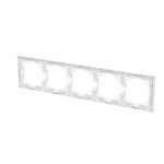 ABB - Cadre de finition 5 gang studio blanc - Busch-art linear - 2CKA001754A4873 – Image 4