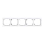 ABB - Cadre de finition 5 gang studio blanc - Busch-art linear - 2CKA001754A4873 – Image 5
