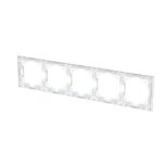 ABB - Cadre de finition 5 gang studio blanc mat - Busch-art linear - 2CKA001754A4874 – Image 4