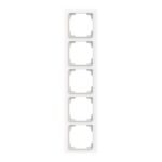ABB - Cadre de finition 5 gang studio blanc mat - Busch-art linear - 2CKA001754A4874 – Image 5