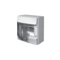 ABB - Coffret Fix-o-Rail 65 8M 1R IP65 250x232x155mm transparent en saillie - 1SLM006501G1201