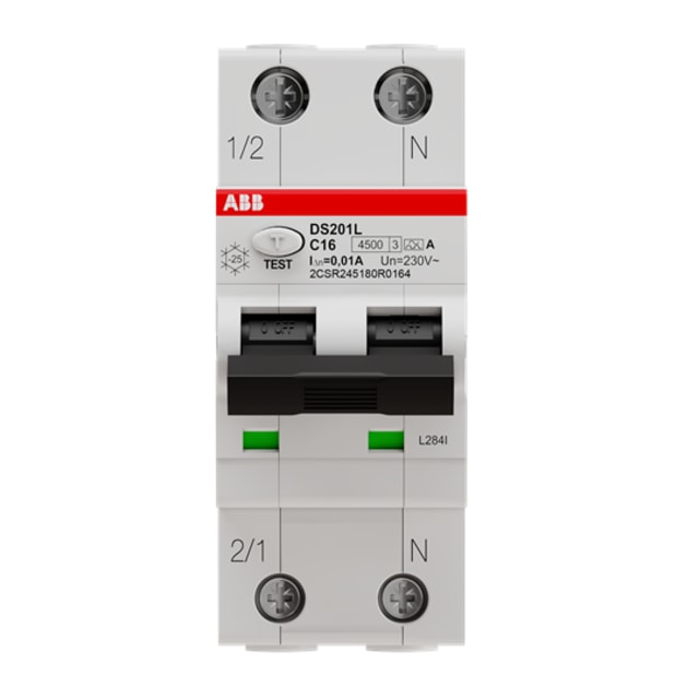 ABB - DS201 L C16 A10 - RCBO - 2CSR245180R0164 ABB - DS201 L C16 A10 - RCBO - 2CSR245180R0164