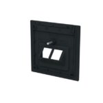 ABB - Plaque centrale Raccordement des données 2 gang noir mat - Busch-art linear - 2CKA001710A4234 – Image 3