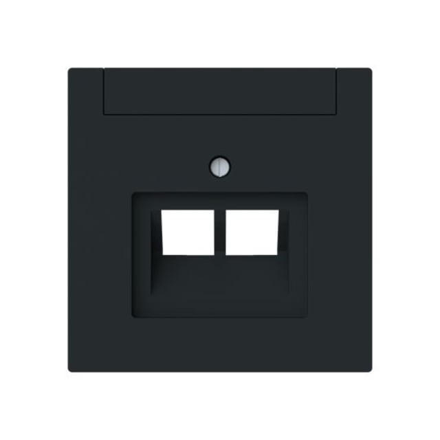 ABB - Plaque centrale Raccordement des données 2 gang noir mat - Busch-art linear - 2CKA001710A4234 ABB - Plaque centrale Raccordement des données 2 gang noir mat - Busch-art linear - 2CKA001710A4234