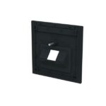ABB - Plaque centrale Raccordement des données simple noir mat - Busch-art linear - 2CKA001710A4226 – Image 3