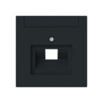 ABB - Plaque centrale Raccordement des données simple noir mat - Busch-art linear - 2CKA001710A4226 – Image 4