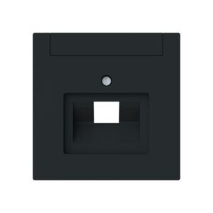 ABB - Plaque centrale Raccordement des données simple noir mat - Busch-art linear - 2CKA001710A4226