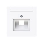 ABB - Plaque centrale Raccordement des données simple studio blanc - Busch-art linear - 2CKA001710A4223