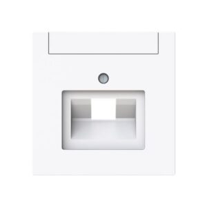 ABB - Plaque centrale Raccordement des données simple studio blanc - Busch-art linear - 2CKA001710A4223